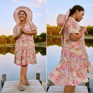 Anthropologie Robin Tiered Mini Dress